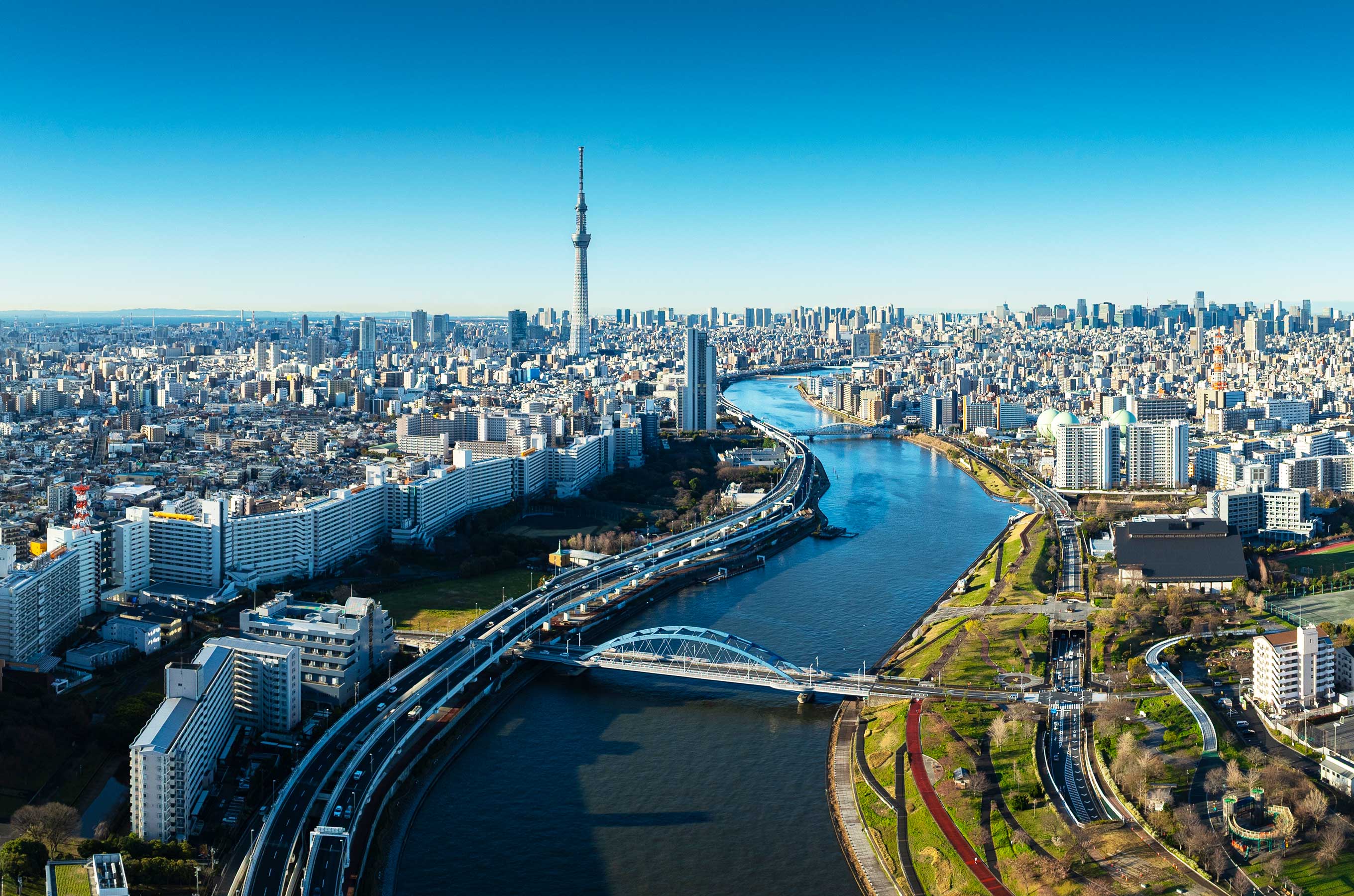 東京都江東区の街並み